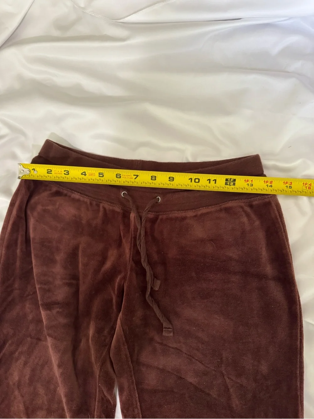 Blu Chic Cozy Brown Velour Flared Lounge Pants, Women’s Small